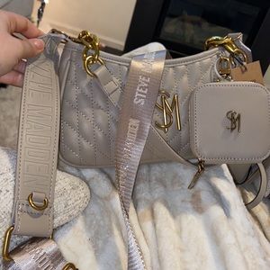 Steven Madden Timeless Taupe Crossbody/2 way bag